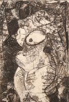 Bryan Ingham (1936-1997) British. "Damen I", Etching, Signed, inscribed and dated 1982 in pencil,