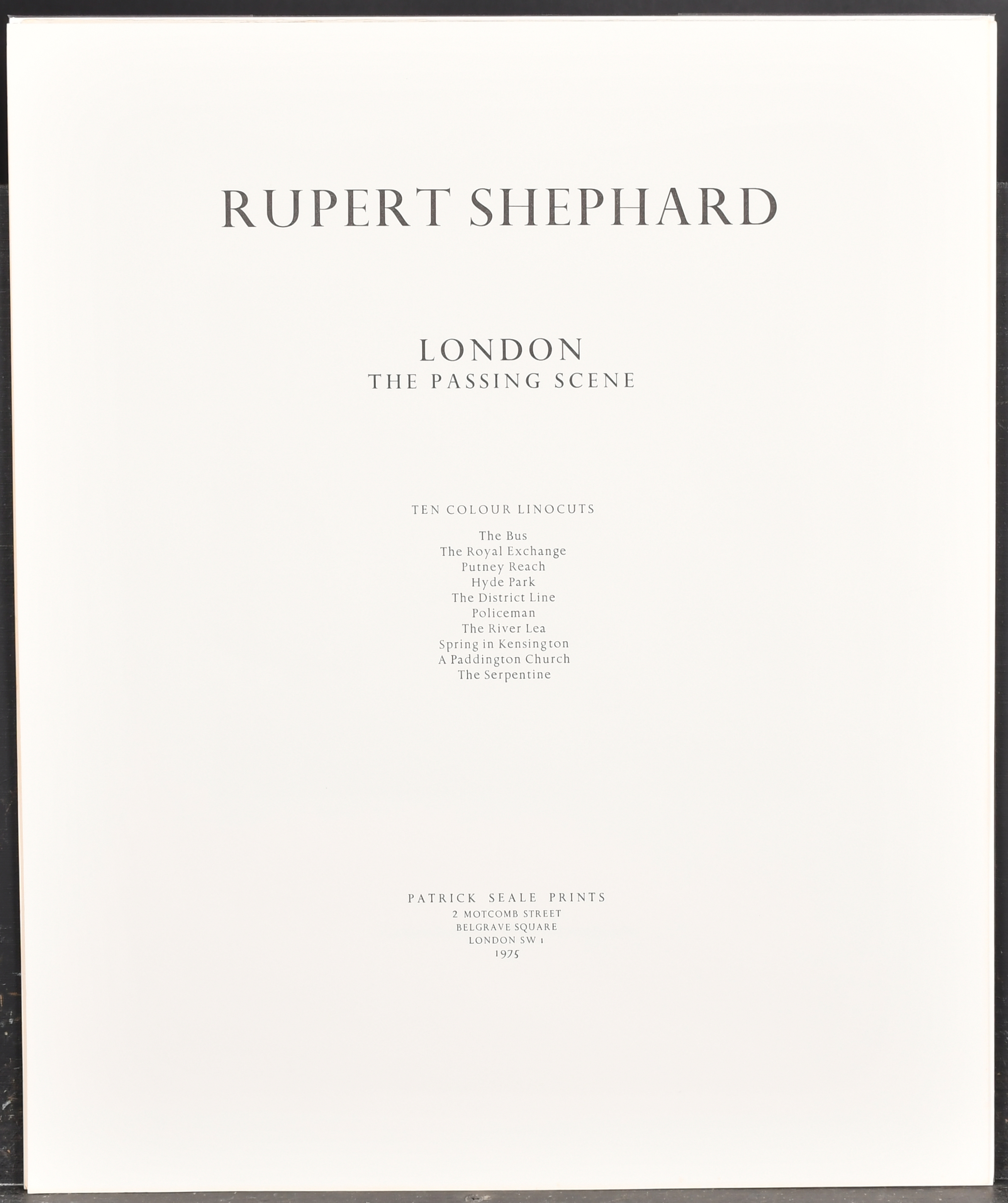 Rupert Shephard (1909-1992) British. "Royal Exchange", Lithograph, Signed, inscribed and numbered - Image 5 of 6