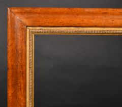 19th Century English School. A Maple Frame, with a gilt slip, rebate 30" x 23" (76.2 x 58.4cm)