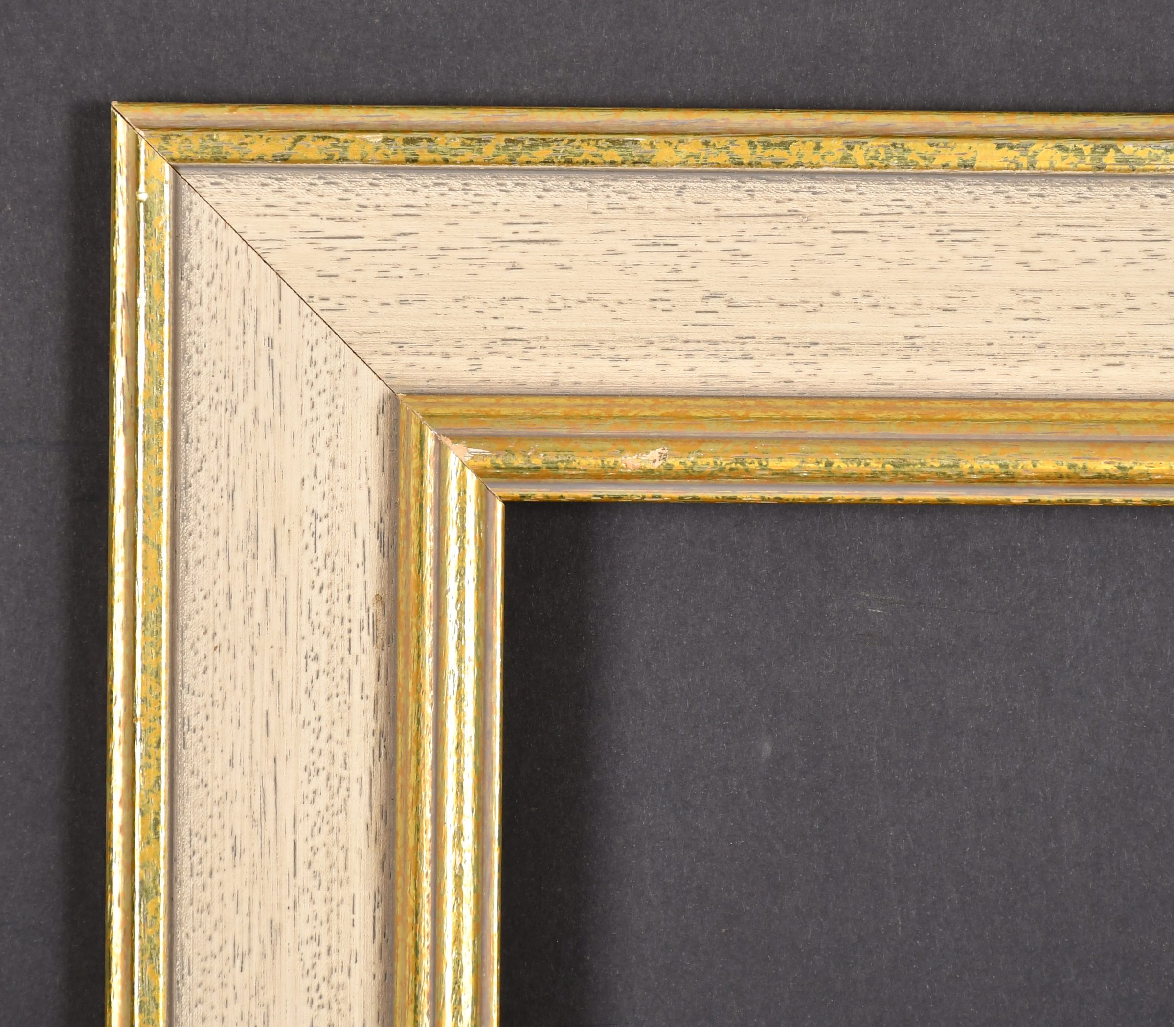 20th Century English School. A Painted Frame, with gilt inner and outer edges, rebate 18" x 10.5" (