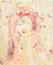 Edmond Xavier Kapp (1890-1978) British. Abstract Portrait of a Lady, Oil on canvas, 28.5" x 23.5" (