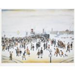 Laurence Stephen Lowry (1887-1976) British. "Ferry Boats", Print, With Chelsea Green Editions