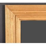 20th Century English School. A Gilt Composition Ribbed Frame, with inset glass, rebate 16.5" x