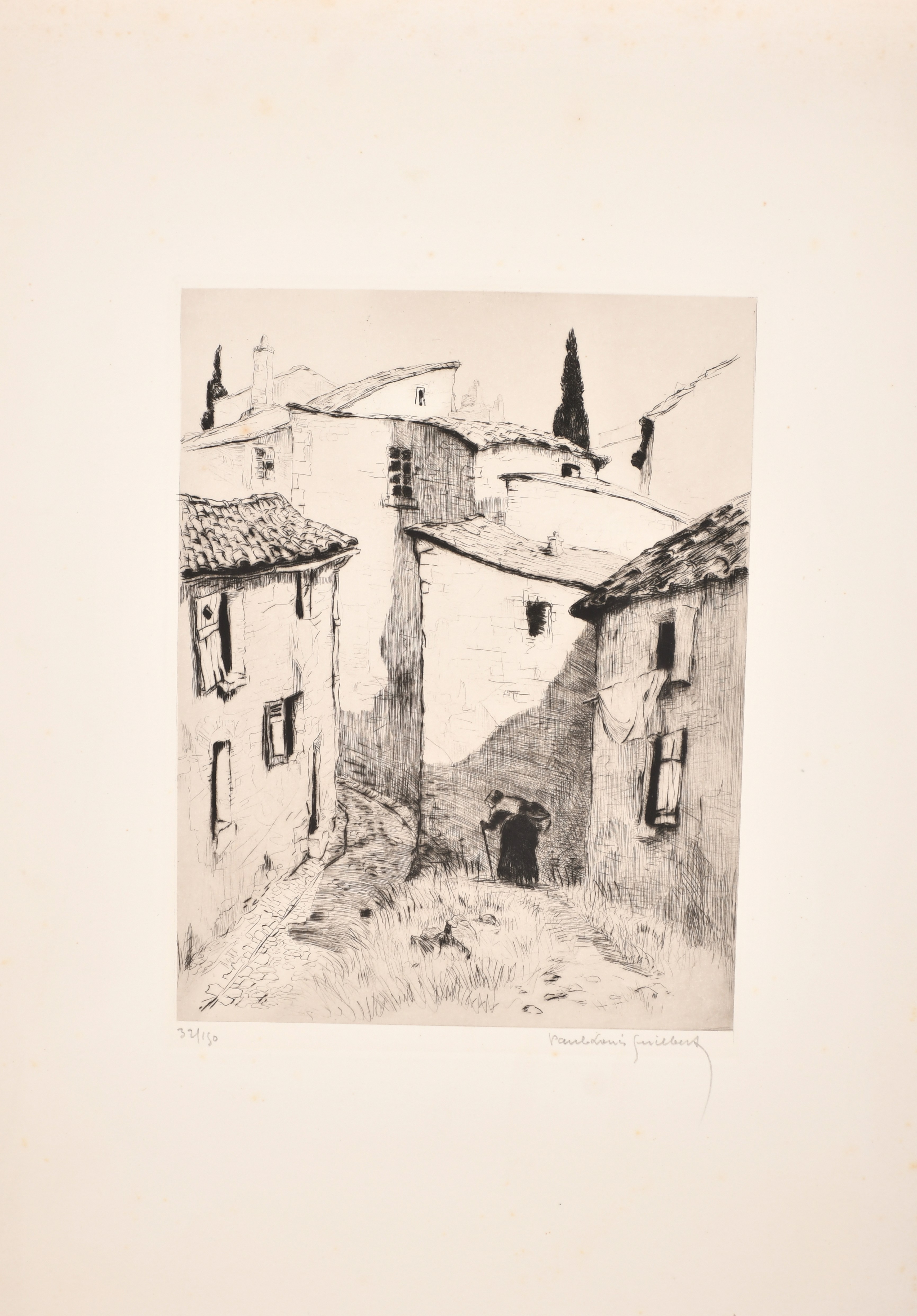 Paul Louis Guilbert (1886-1952) French. "Provence", Etching, Signed, inscribed and numbered 32/150 - Image 2 of 6