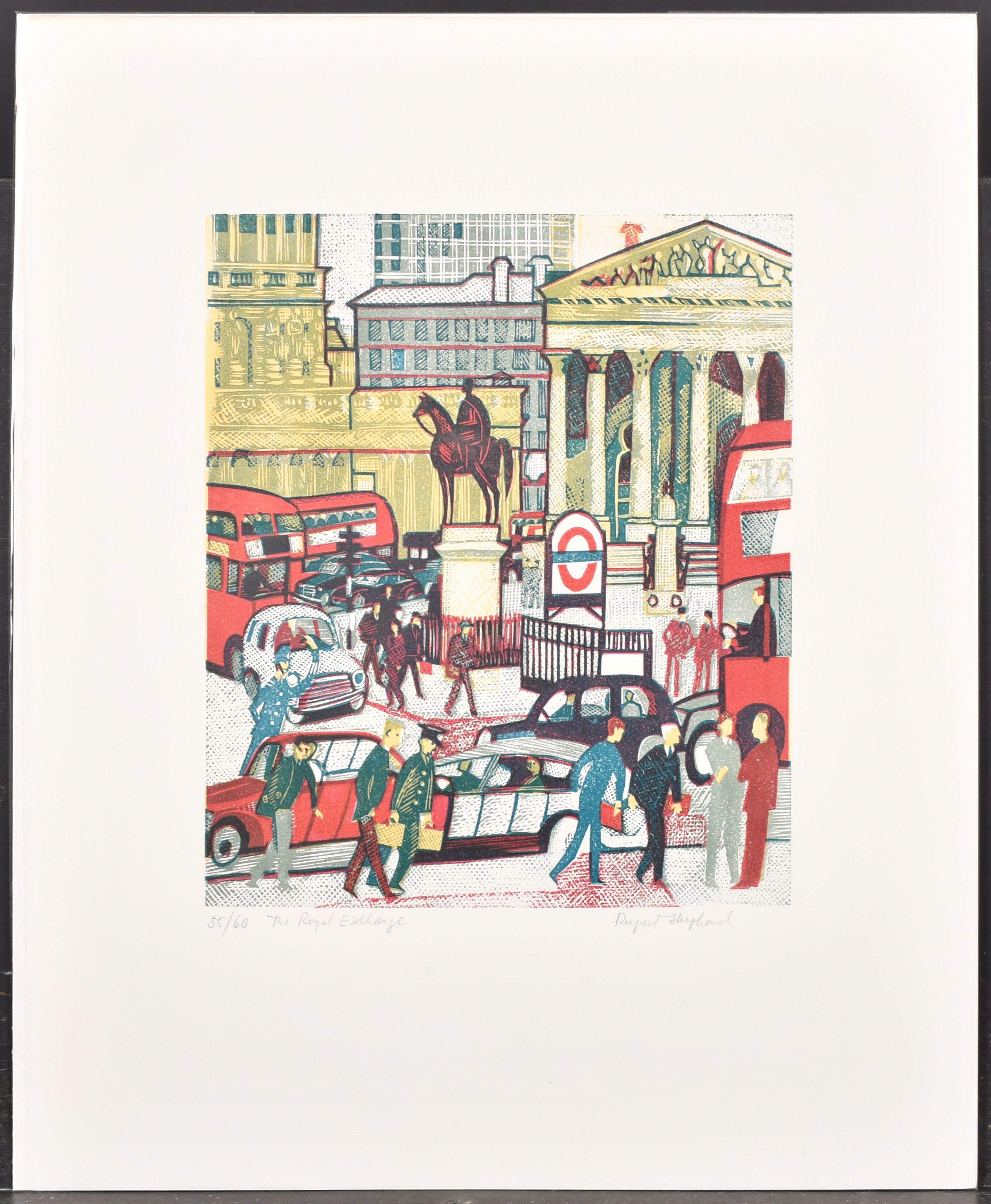 Rupert Shephard (1909-1992) British. "Royal Exchange", Lithograph, Signed, inscribed and numbered - Image 2 of 6