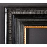 Early 19th Century Dutch School. A Black Frame, with a gilt slip, rebate 14.5" x 11" (36.8 x 27.9cm)