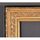 20th Century English School. A Gilt Composition Frame, with a black outer edge, rebate 17.5" x 13.