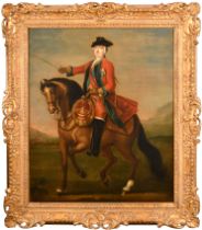 After John Wootton (1686-1764) British. "His Majesty King George III of England", Oil on canvas,