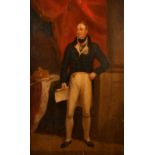 Early 19th Century English School. A Full-Length Portrait of King William IV, Oil on panel, 33.5"