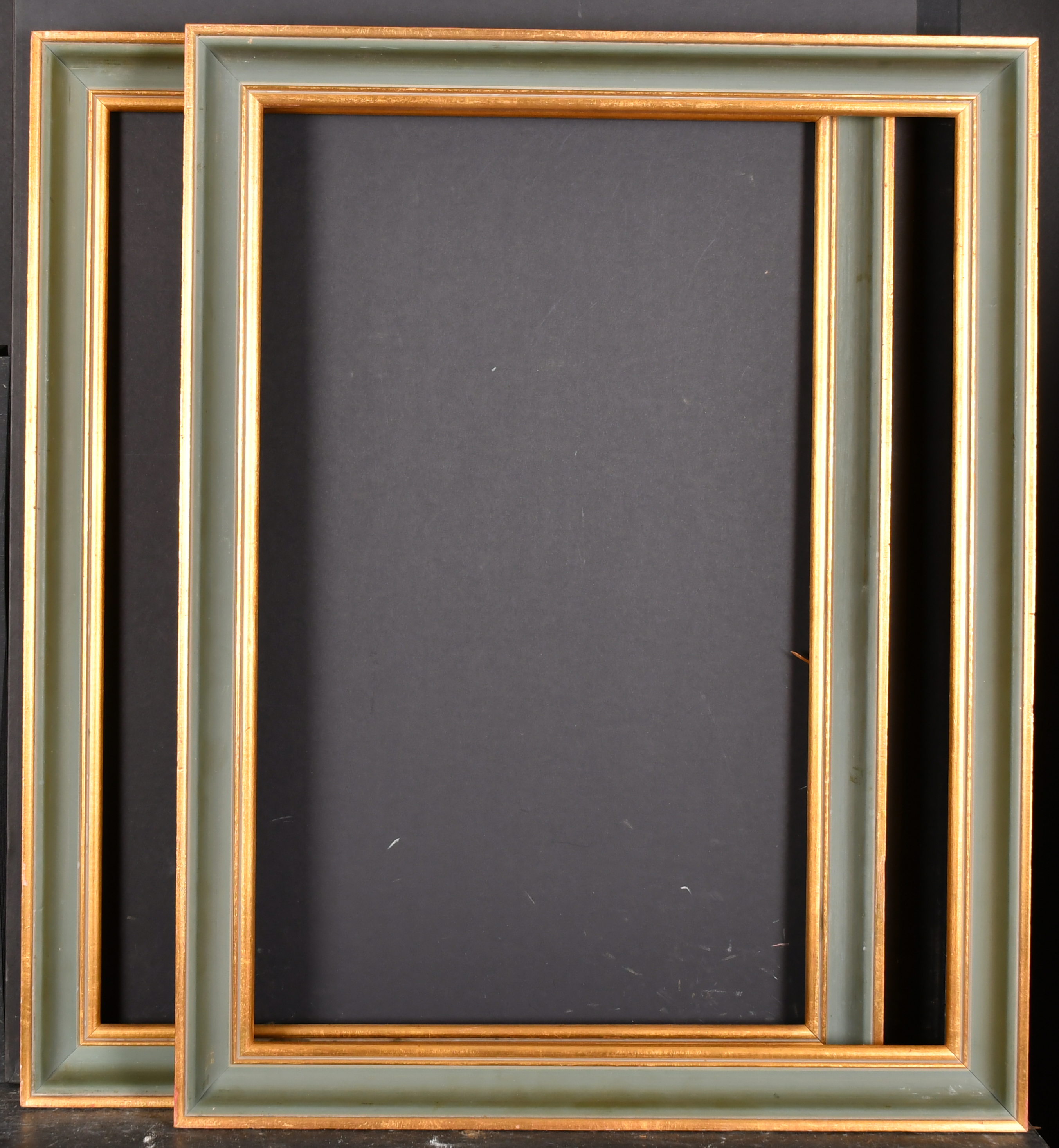 20th Century English School. A Painted Frame, with gilt inner and outer edges, rebate 24" x 18" ( - Image 2 of 3