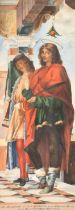 After Bartolomeo Montagna (1450-1523) Italian. "S. Nazarus with S. Celsus", Watercolour,