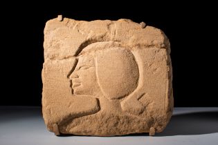 EGYPTIAN LMESTONE RELIEF OF AN OFFICIAL