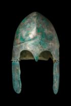 GREEK BRONZE CHALCIDIAN HELMET