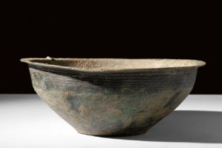 LARGE ROMAN BRONZE BOWL