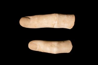 TWO ROMAN MARBLE FINGERS