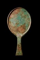 ETRUSCAN BRONZE HAND MIRROR