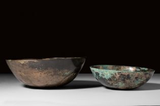 PAIR OF ACHAEMENID BRONZE BOWLS