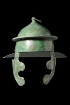 ROMAN BRONZE WEISENAU HELMET OF ITALIC TYPE