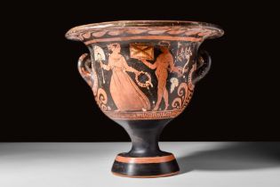 APULIAN RED FIGURE BELL KRATER