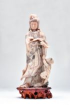 SOAPSTONE CHILD-GIVING GUANYIN