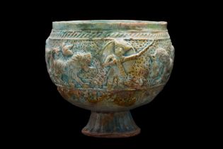 TURQUOISE BOWL POSSIBLY FROM BAMIYAN