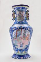 CHINESE CANTON ENAMEL VASE