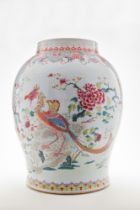 LARGE CHINESE FAMILLE ROSE "PHOENIX" JAR