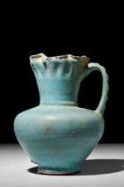 KASHAN TURQUOISE GLAZED JUG