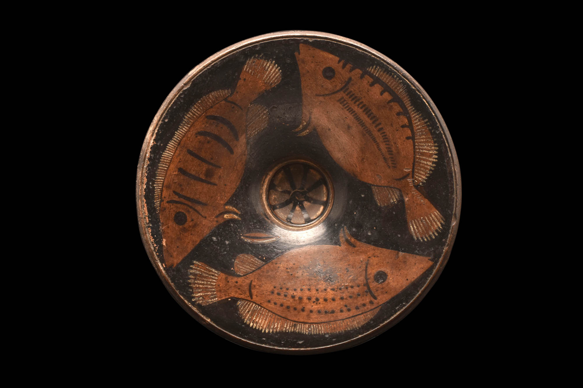 APULIAN RED-FIGURED FISH PLATE