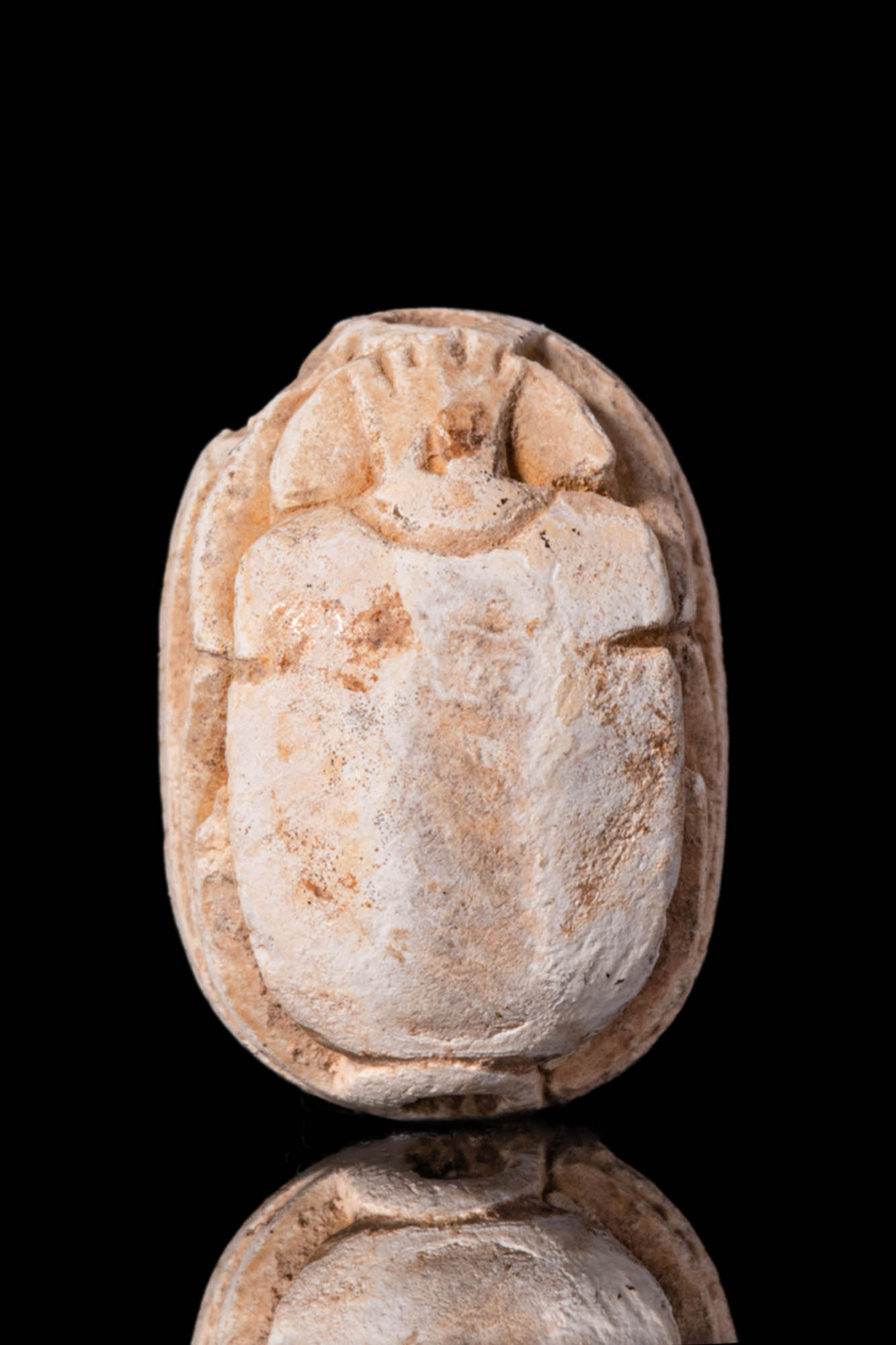 EGYPTIAN STEATITE SCARAB WITH HYKSOS PANEL - Image 3 of 4