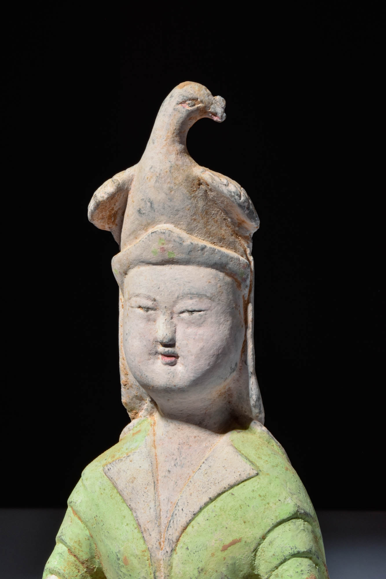 CHINESE TANG DYNASTY TERRACOTTA FEMALE MUSICIAN - TL TESTED - Image 4 of 5