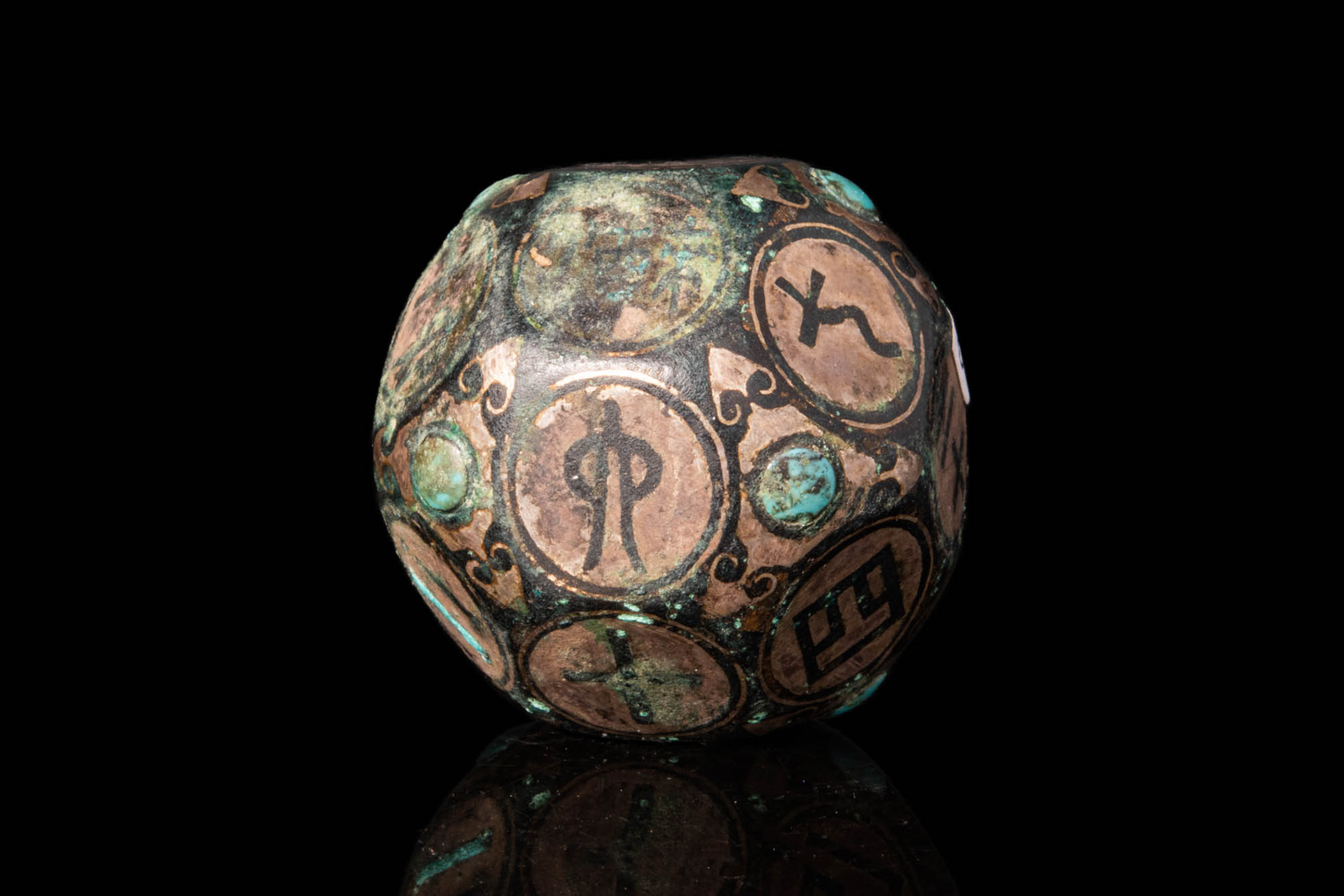 CHINESE SILVER INLAID GAME DICE - Image 3 of 3