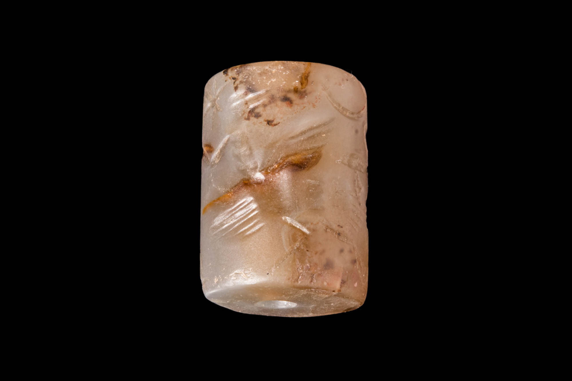 NEO ASSYRIAN CHALCEDONY CYLINDER SEAL- ORIGINAL LAMBERT REPORT - Image 4 of 5