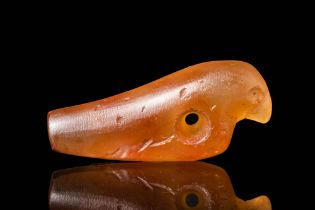 NEAR EASTERN CARNELIAN BIRD SHAPED BEAD