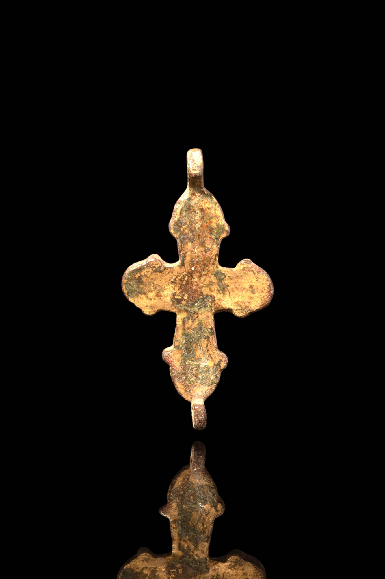 BYZANTINE BRONZE CROSS PENDANT DECORATED WITH CRUCIFIX - Image 3 of 3