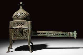 MEDIEVAL SELJUK BRONZE INCENSE BURNER