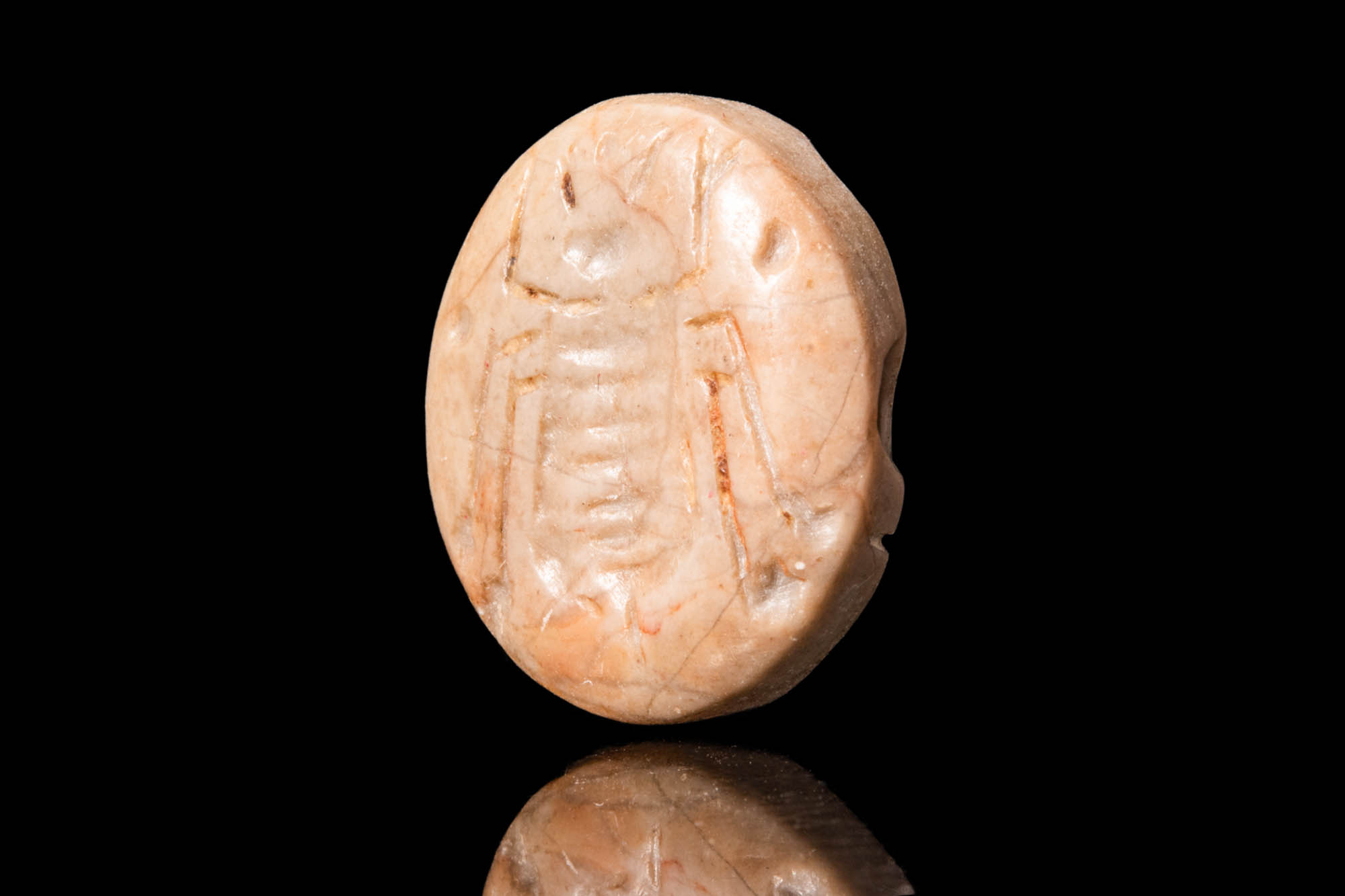 MESOPOTAMIAN STONE STAMP SEAL DEPICTING A BEE - Image 2 of 4