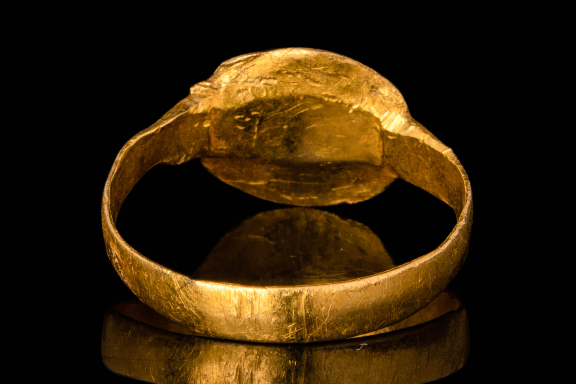 GREEK HELLENISTIC GOLD RING WITH BIRD WITH SPREAD WINGS - Bild 5 aus 6