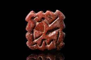 BACTRIAN STONE STAMP SEAL DEPICTING A MAN