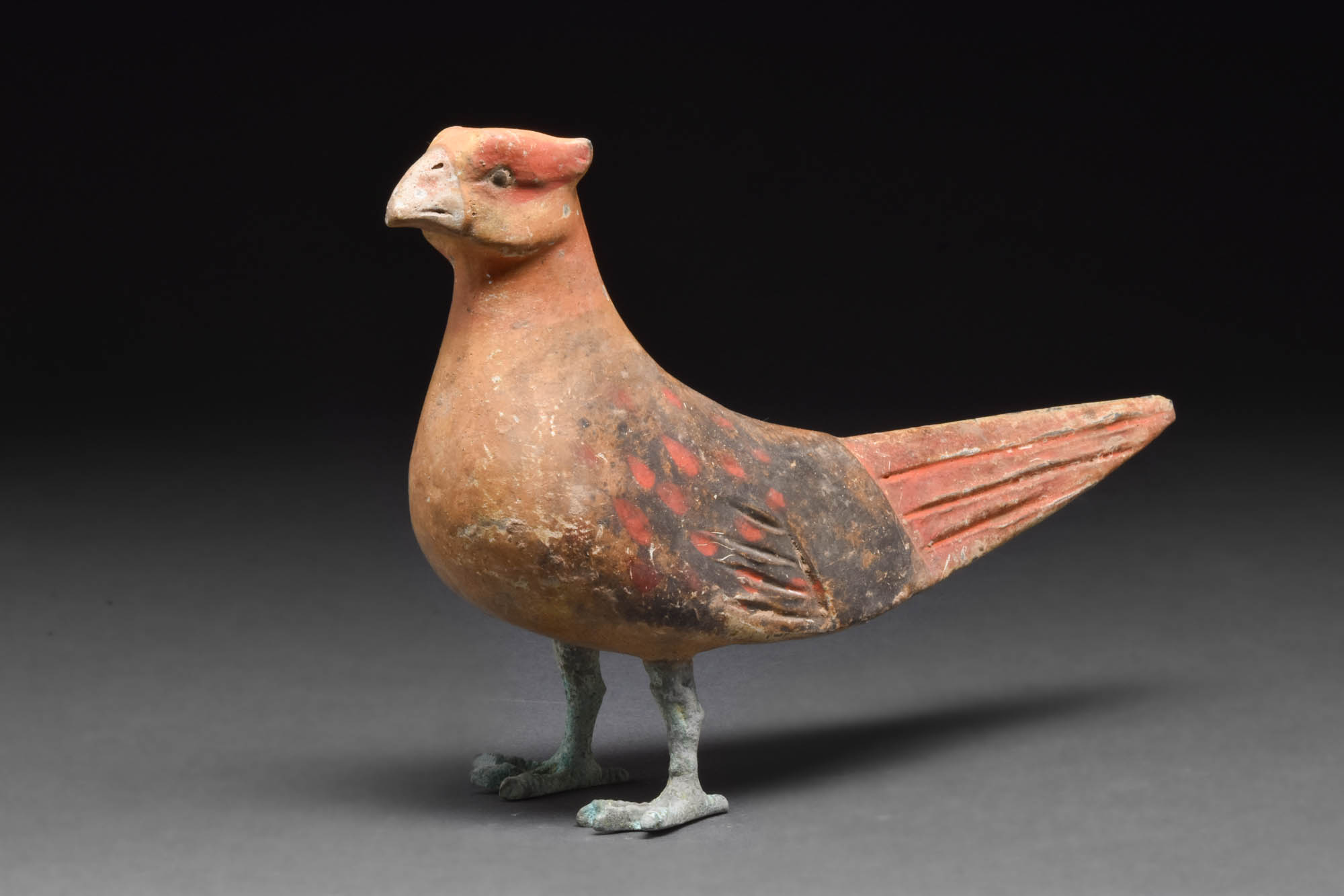 CHINESE HAN DYNASTY TERRACOTTA BIRD - TL TESTED