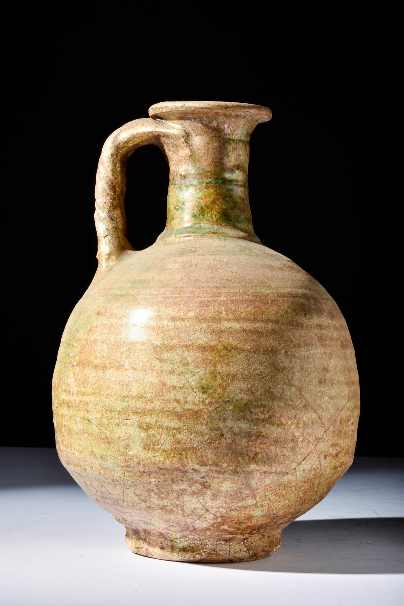 LATE ROMAN LEAD GLAZED BOTTLE - Image 3 of 5