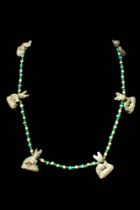 ROMANO-EGYPTIAN NECKLACE WITH CAT AMULETS