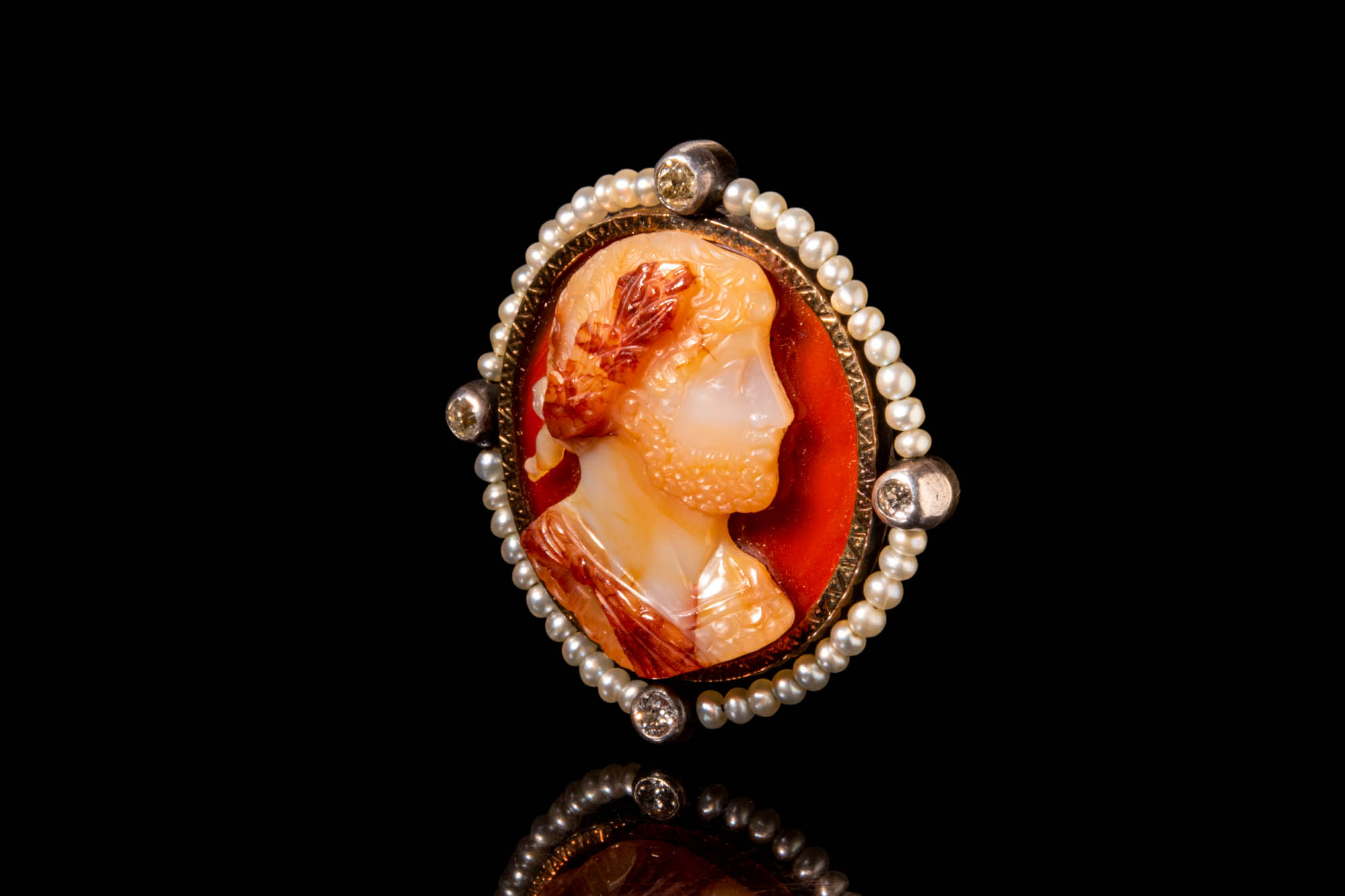 NEO-CLASSICAL CAMEO BROOCH WITH EMPEROR - Image 2 of 3