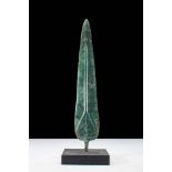 ANCIENT BRONZE SPEARHEAD