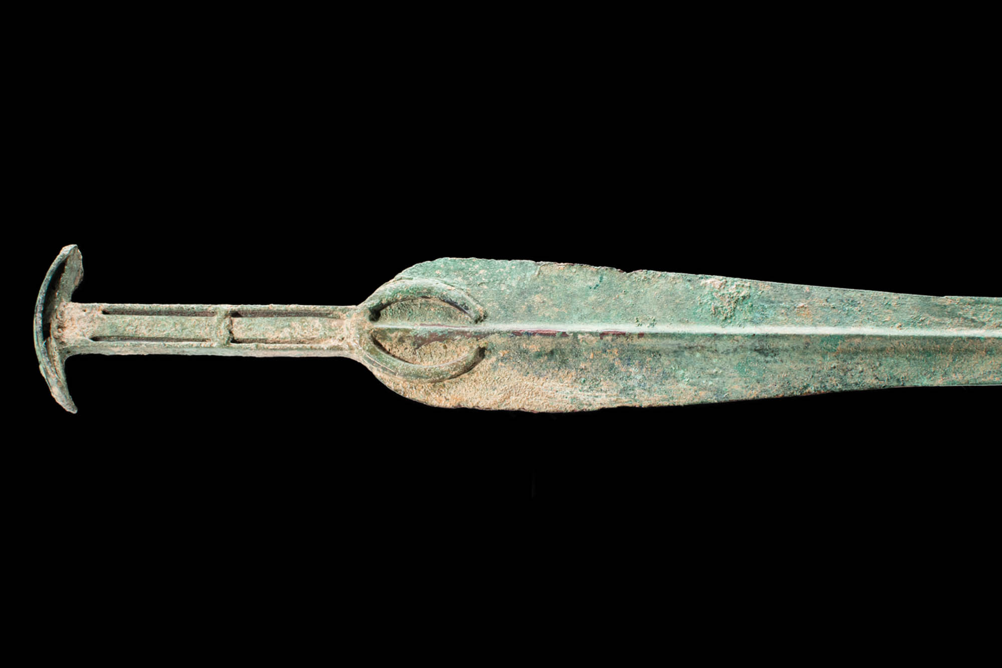 ANCIENT BRONZE SWORD WITH CRESCENTIC POMMEL - Image 3 of 4
