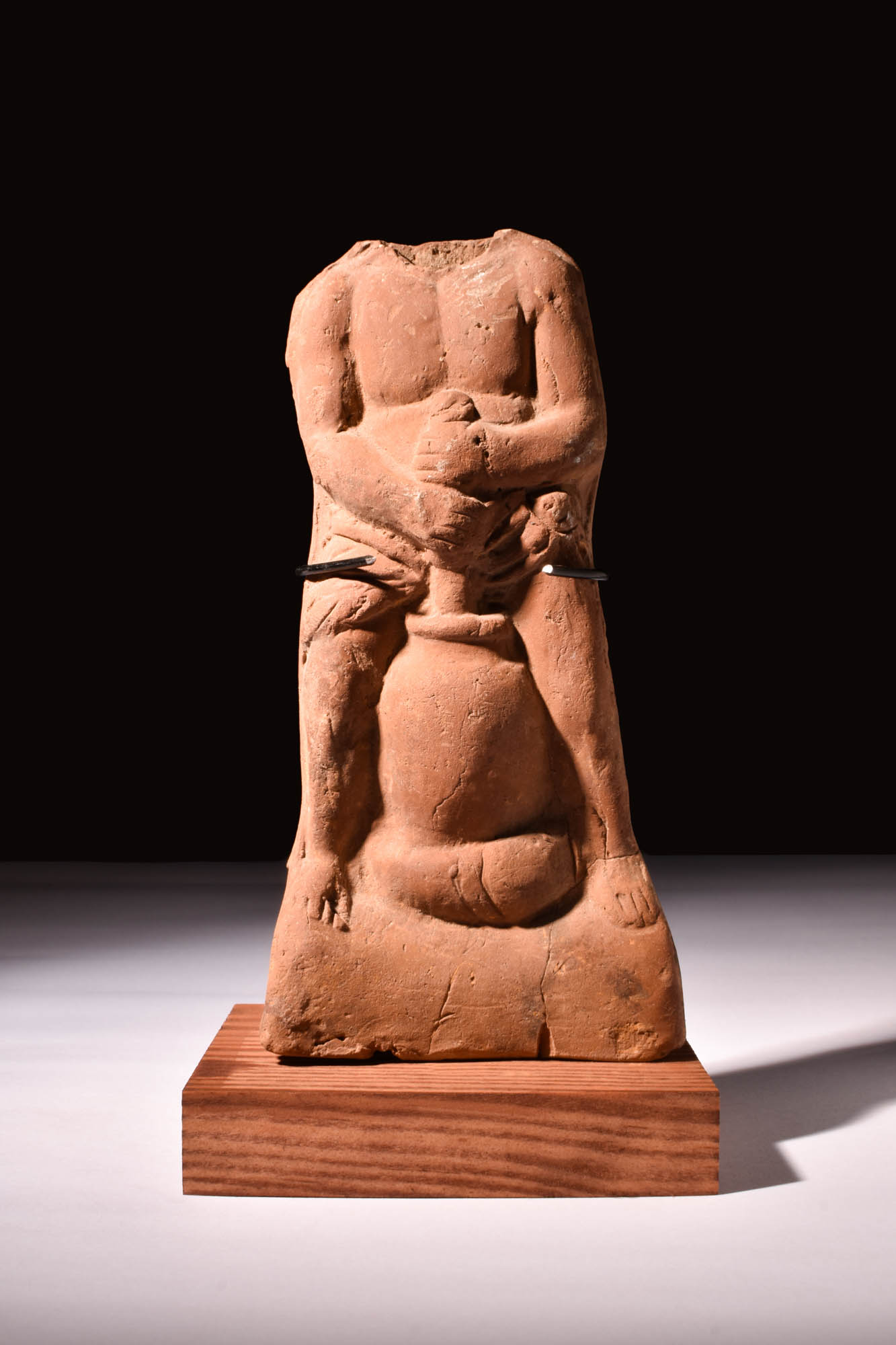 ROMANO-EGYPTIAN TERRACOTTA ITHYPHALLIC HARPOCRATES FIGURE