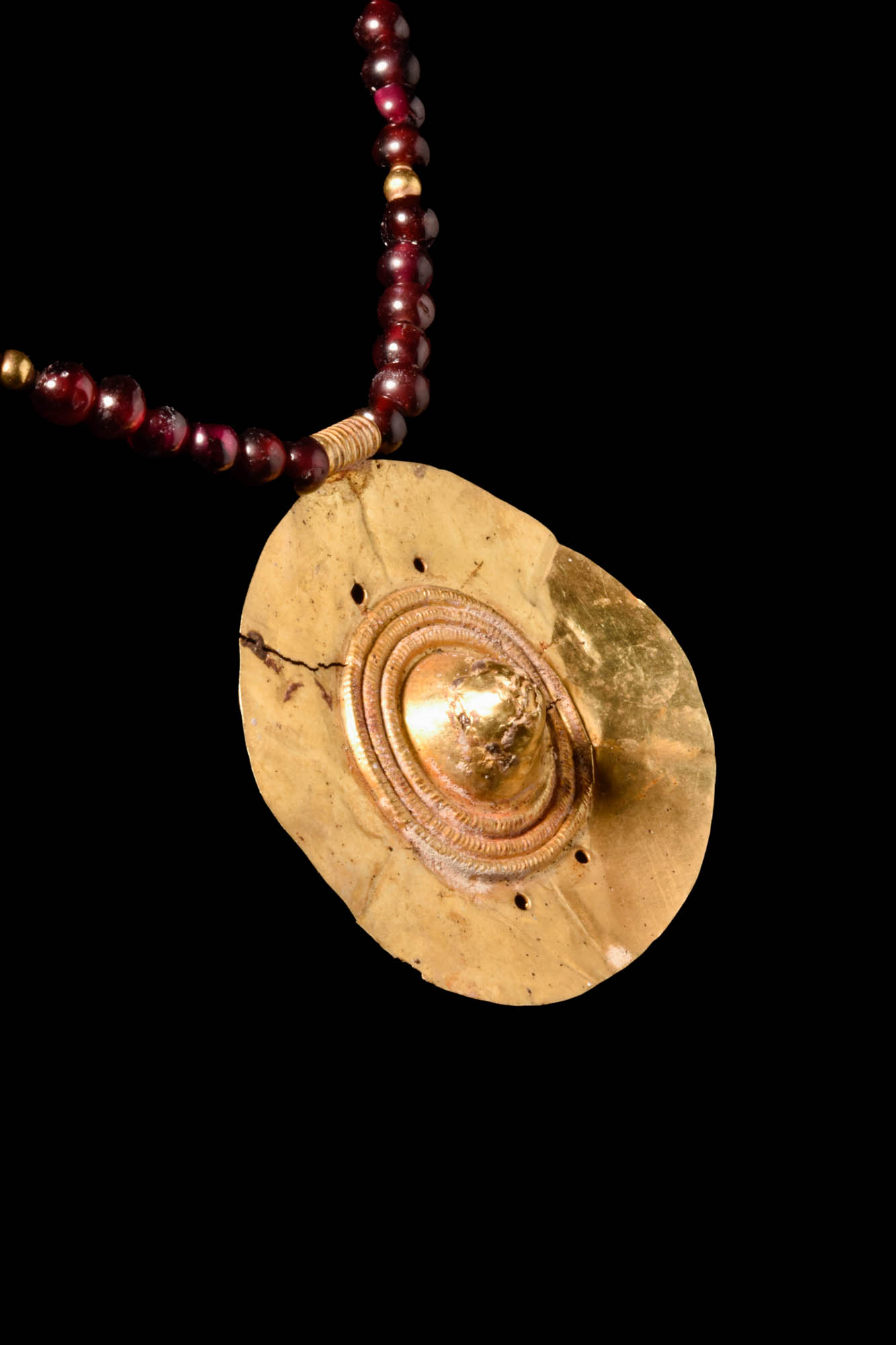 HELLENISTIC GOLD PENDANT AND NECKLACE - Image 3 of 4