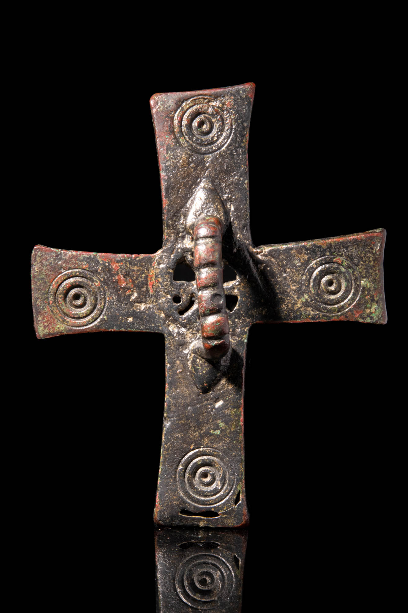 SUPERB BYZANTINE SILVER CROSS SHAPED BREAD STAMP - Image 2 of 4