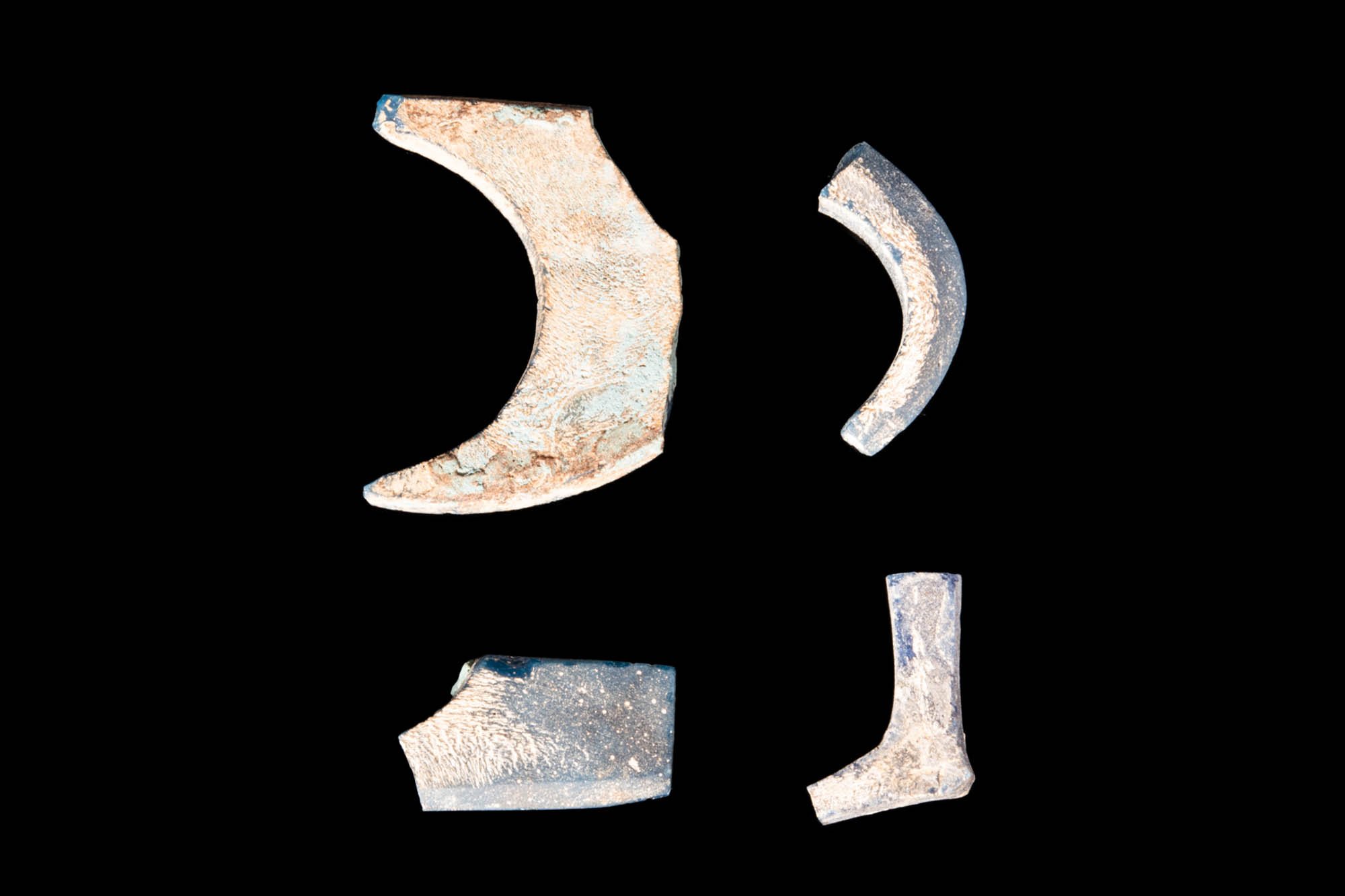 FOUR EGYPTIAN GLASS INLAYS - Image 2 of 2