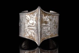 MEDIEVAL SELJUK SILVER HEAVY BRACELET